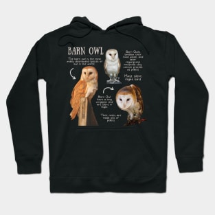 Animal Facts - Barn Owl Hoodie